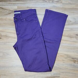 ☔️🔺️Raffaello Rossi Purple "Cara" Straight Leg European Jeans Size 6/28